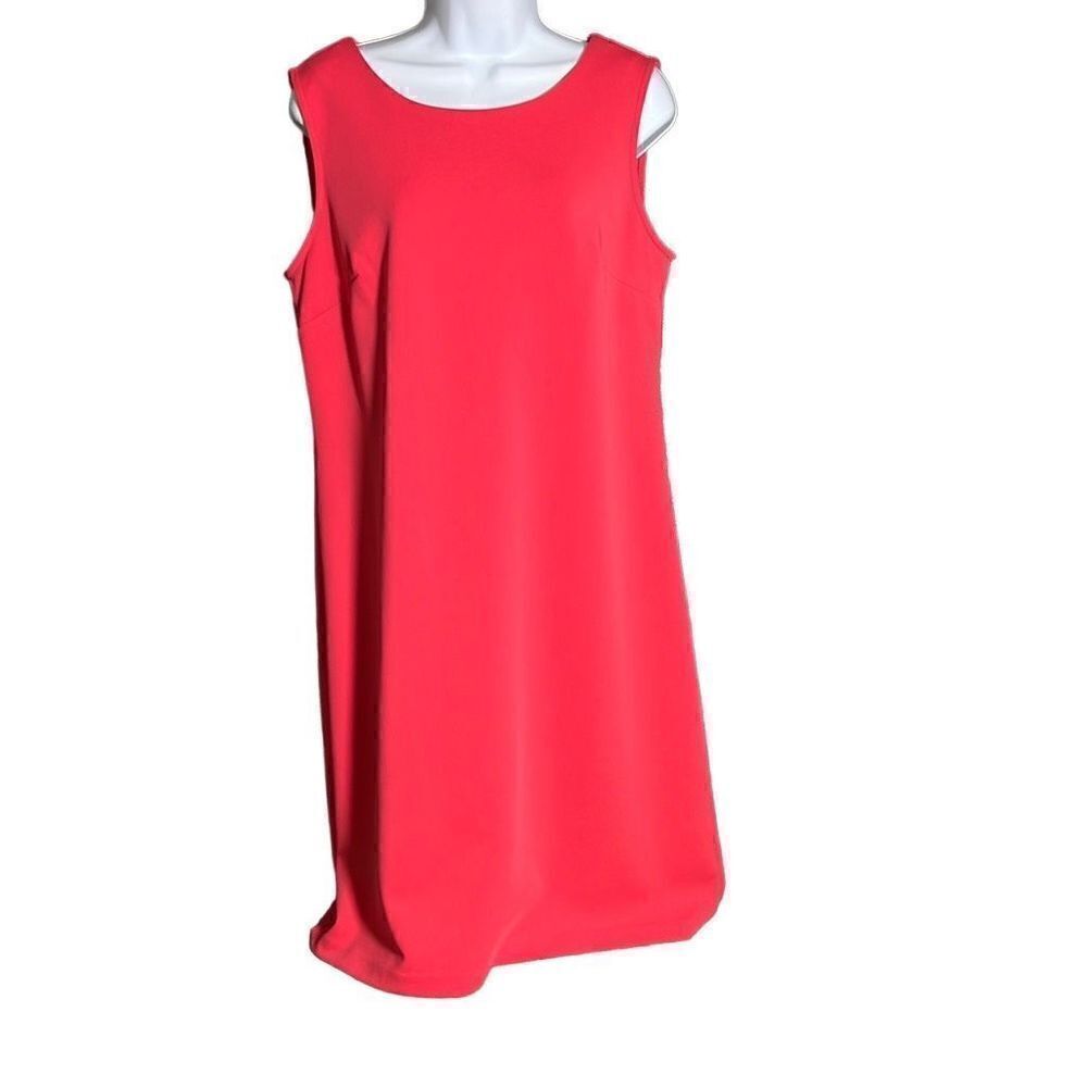 Worthington Women's Sleeveless Career Orange Mini Dress Size L